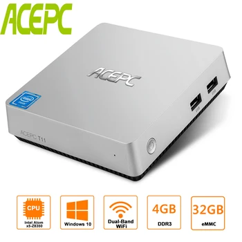 T11 Mini PC Intel Atom Z8350 1.92GHz 4GB DDR3 64GB EMMC Windows10 HDMI VGA 2.5inch HDD Dual Band WIFI 1000M LAN Mini Computer PC
T11 Mini PC Intel Atom Z8350 1.92GHz 4GB DDR3 64GB EMMC Windows10 HDMI VGA 2.5inch HDD Dual Band WIFI 1000M LAN Mini Computer PC
