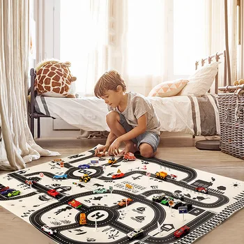 Modern Style 130*100CM Kids Portable Car City Scene Taffic Highway Map Play Mat Educational Toys For Children Games Road Carpet
Modern Style 130*100CM Kids Portable Car City Scene Taffic Highway Map Play Mat Educational Toys For Children Games Road Carpet