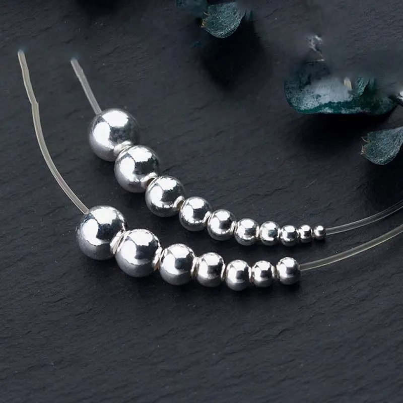 10pcs/lot 925 Sterling Silver Round Spacer Beads Big/Small Hole Handmade Beading Silver Charm Findings DIY Jewelry Making Beads
10pcs/lot 925 Sterling Silver Round Spacer Beads Big/Small Hole Handmade Beading Silver Charm Findings DIY Jewelry Making Beads