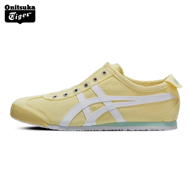 

Onitsuka Tiger Fashion Loafers for Women Lightweight Breathable Not Lace-up Sneakers Badminton Shoes MEXICO 66 SLIP-ON D3K5N