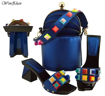 New Arrival Cute Shoes And Bag Set Italian Elegant Lady High Heels Shoes And Matching Bag Set For Wedding Royal blue B811-24
New Arrival Cute Shoes And Bag Set Italian Elegant Lady High Heels Shoes And Matching Bag Set For Wedding Royal blue B811-24