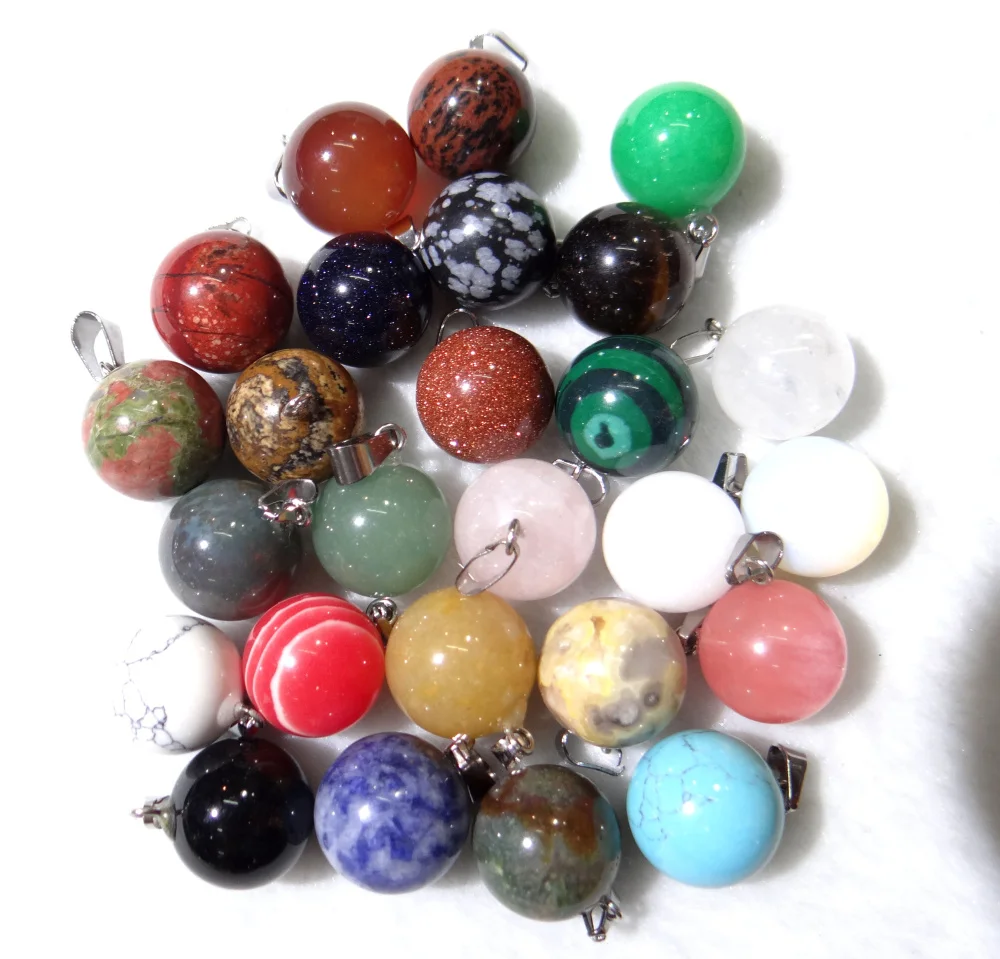 Wholesale 24pcs/lot fashion bestselling assorted natural stone round ball shape charms pendant fit necklaces making
Wholesale 24pcs/lot fashion bestselling assorted natural stone round ball shape charms pendant fit necklaces making