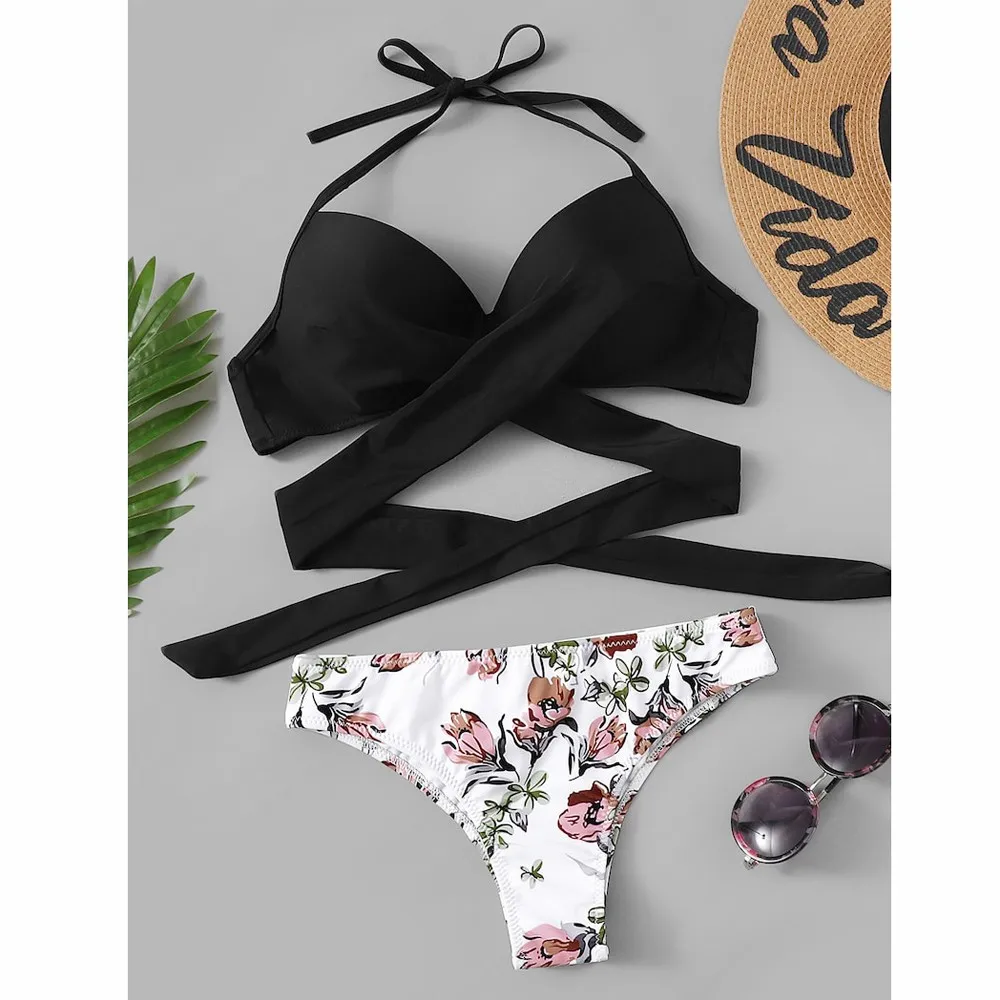 Bikini 2019 Sexy Fashion Sexy Women Bikini Padded Swimwear Bandage Print Bathing Beachwear bathing suit bathers
Bikini 2019 Sexy Fashion Sexy Women Bikini Padded Swimwear Bandage Print Bathing Beachwear bathing suit bathers