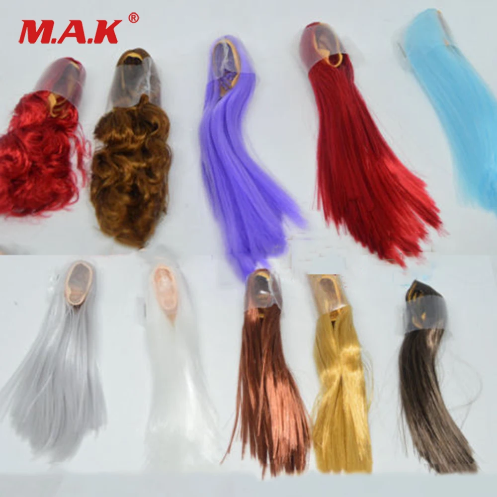 10 colors 1/6 Scale Female Hair Wig Curly/Straight Style Hair 2.0 Fit 12" Action figure Female head Accessories
10 colors 1/6 Scale Female Hair Wig Curly/Straight Style Hair 2.0 Fit 12" Action figure Female head Accessories