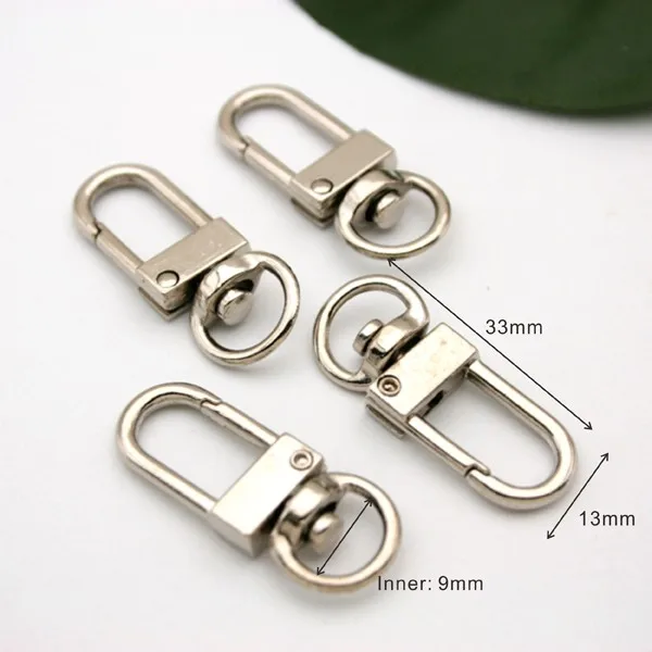 Wholesale 50pcs Small Silver Alloy Swivel Clasps Snap Key Hooks DIY Key Chain Ring Free Shipping HK-001
Wholesale 50pcs Small Silver Alloy Swivel Clasps Snap Key Hooks DIY Key Chain Ring Free Shipping HK-001