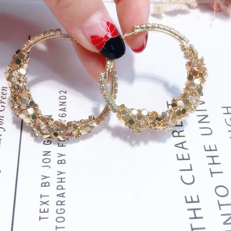 cold earrings metallic sequined hoop earrings Korean women style hoop earrings ladies earrings
cold earrings metallic sequined hoop earrings Korean women style hoop earrings ladies earrings