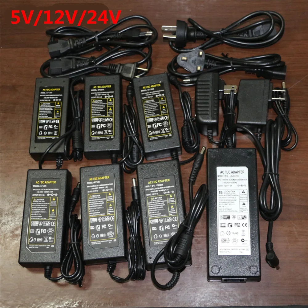 High Power AC DC Adapter AC 100-240V to DC 5V 12V 24V 1A 2A 3A 4A 5A 6A 7A 8A 10A LED Strip Tap Switch Power Supply Transformer
High Power AC DC Adapter AC 100-240V to DC 5V 12V 24V 1A 2A 3A 4A 5A 6A 7A 8A 10A LED Strip Tap Switch Power Supply Transformer
