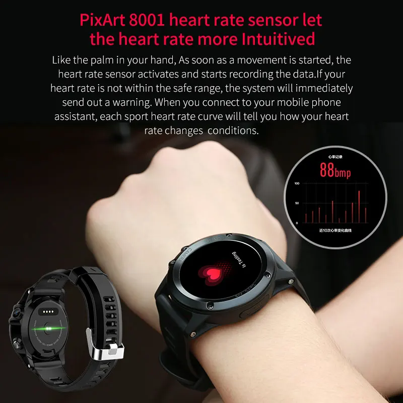Luxury Smart Watch men Android 4.4 Waterproof 1.39