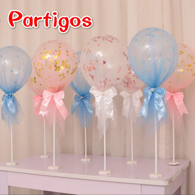 Partigos 1 set Tutu Balloons Pink White Mesh Bow Balloon With Bowknot Wedding Ballons Table Bridal Shower Party Decoration
Partigos 1 set Tutu Balloons Pink White Mesh Bow Balloon With Bowknot Wedding Ballons Table Bridal Shower Party Decoration