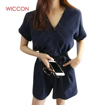 2020 Women Jumpsuit Playsuit Loose Striped V-neck With Sashes Wide Legs Overalls Rompers High Street Macacao
2020 Women Jumpsuit Playsuit Loose Striped V-neck With Sashes Wide Legs Overalls Rompers High Street Macacao