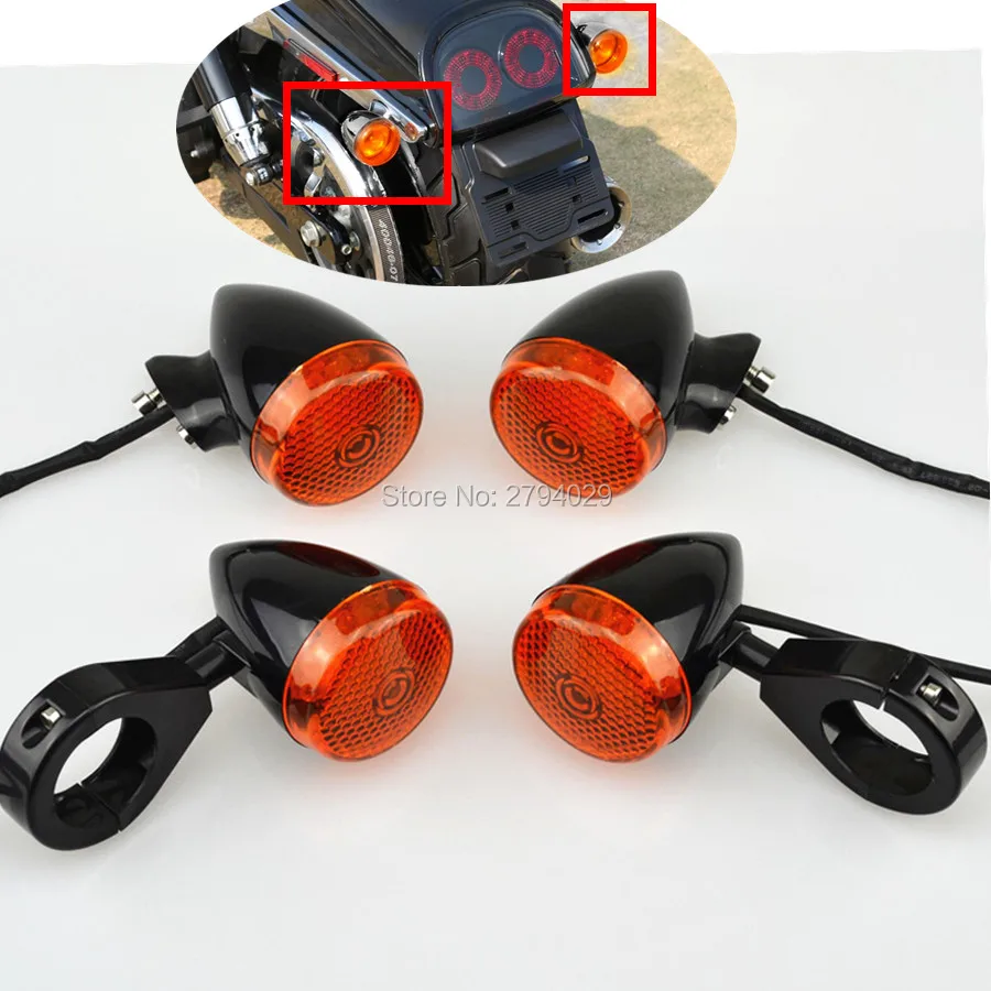 New Motorcycle Custom Black Amber Bullet Front Rear Turn Signal Indicator Light Relocation 41mm Fork Clamp For Harley
New Motorcycle Custom Black Amber Bullet Front Rear Turn Signal Indicator Light Relocation 41mm Fork Clamp For Harley
