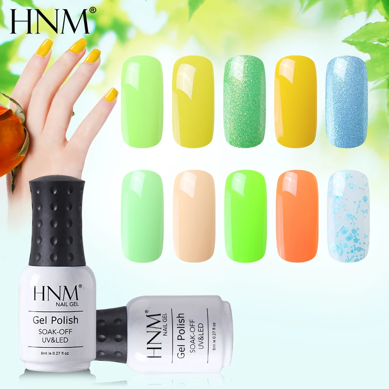 HNM 8ML Solid Summer Color UV Gel Nail Polish Lucky Lacquer Semi Permanent Top Coat Base Coat Primer Painting Gellak Stamping
HNM 8ML Solid Summer Color UV Gel Nail Polish Lucky Lacquer Semi Permanent Top Coat Base Coat Primer Painting Gellak Stamping