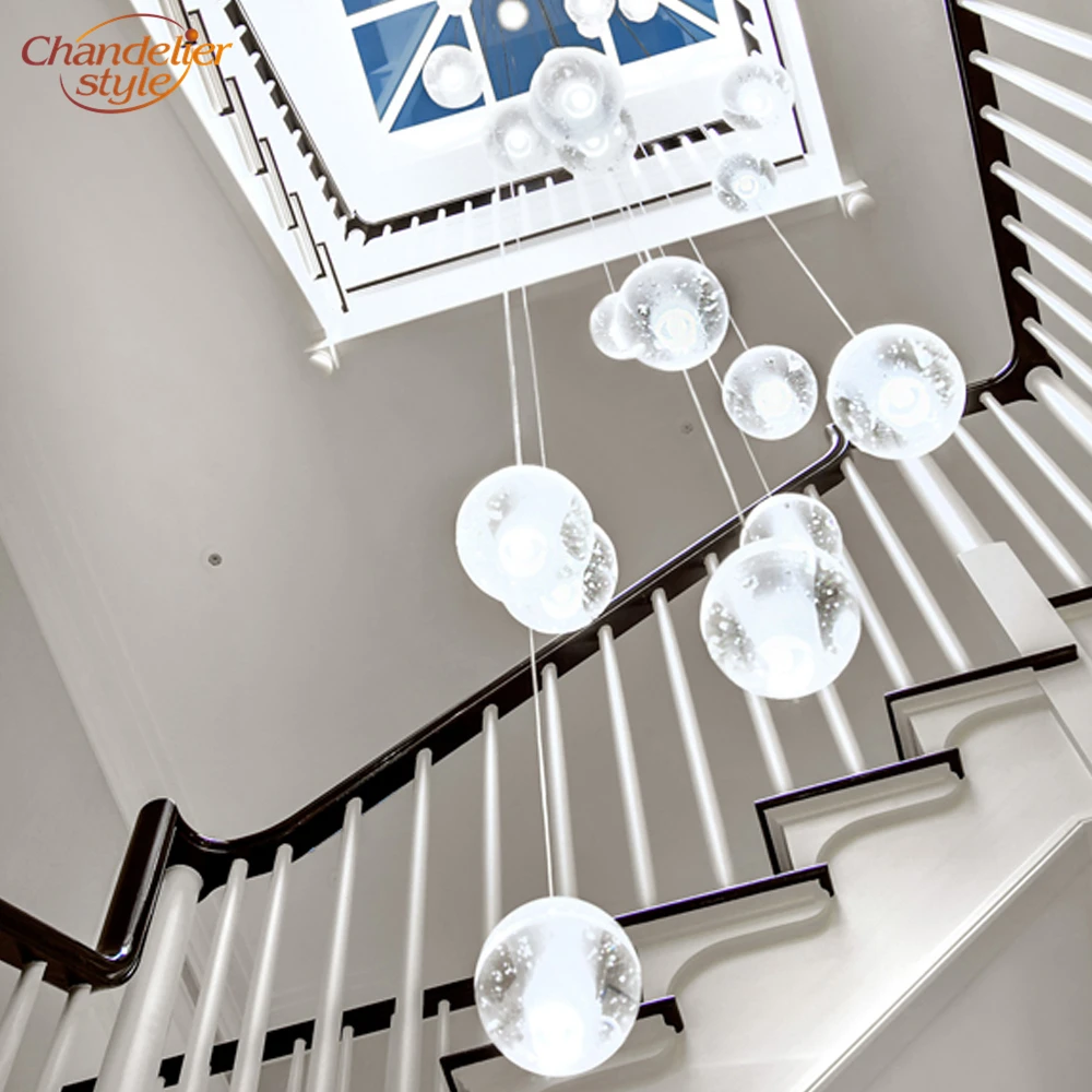 Modern Crystal Chandelier LED Hanging Lighting Glass Globe Glass Chandeliers Luxury Stair Cristal Chandelier Light
Modern Crystal Chandelier LED Hanging Lighting Glass Globe Glass Chandeliers Luxury Stair Cristal Chandelier Light