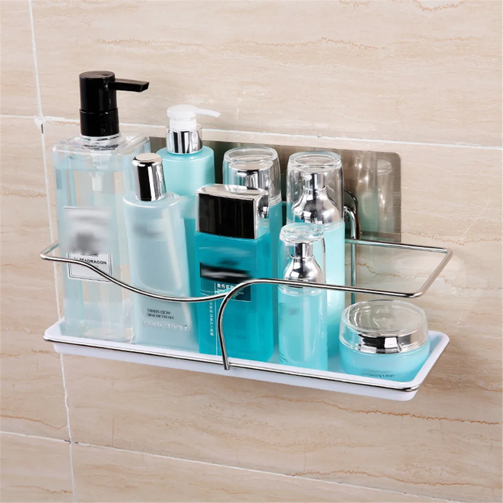 Storage Rack Stainless Steel Shelf Shower Basket Bathroom Wall Mounted Adhesive bathroom stuff organizer Kitchen Tools 19JUL5
Storage Rack Stainless Steel Shelf Shower Basket Bathroom Wall Mounted Adhesive bathroom stuff organizer Kitchen Tools 19JUL5