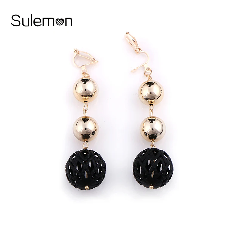 Hollow Ball Earrings No Hole Ear Clip Metal Geometry Round Clip Earrings No Pierced Women Minimalist Tassel Earring Jewelry CE89
Hollow Ball Earrings No Hole Ear Clip Metal Geometry Round Clip Earrings No Pierced Women Minimalist Tassel Earring Jewelry CE89