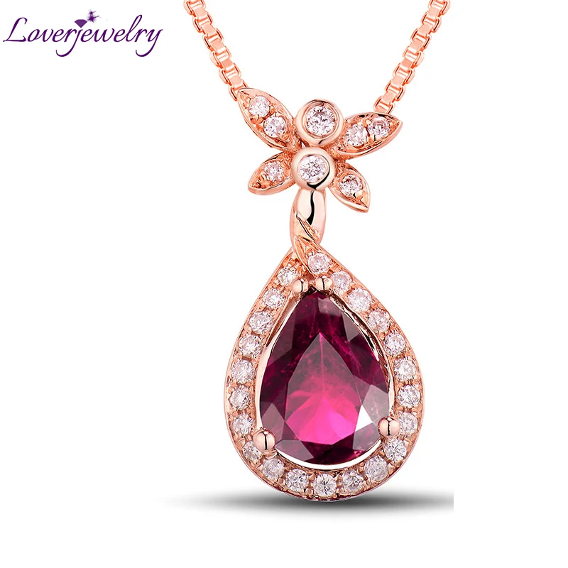 Loverjewelry Lady Pink Tourmaline Pendant 18K Rose Gold Water Drop Diamonds Accented Pendant Jewelry Without Necklace Chain
Loverjewelry Lady Pink Tourmaline Pendant 18K Rose Gold Water Drop Diamonds Accented Pendant Jewelry Without Necklace Chain