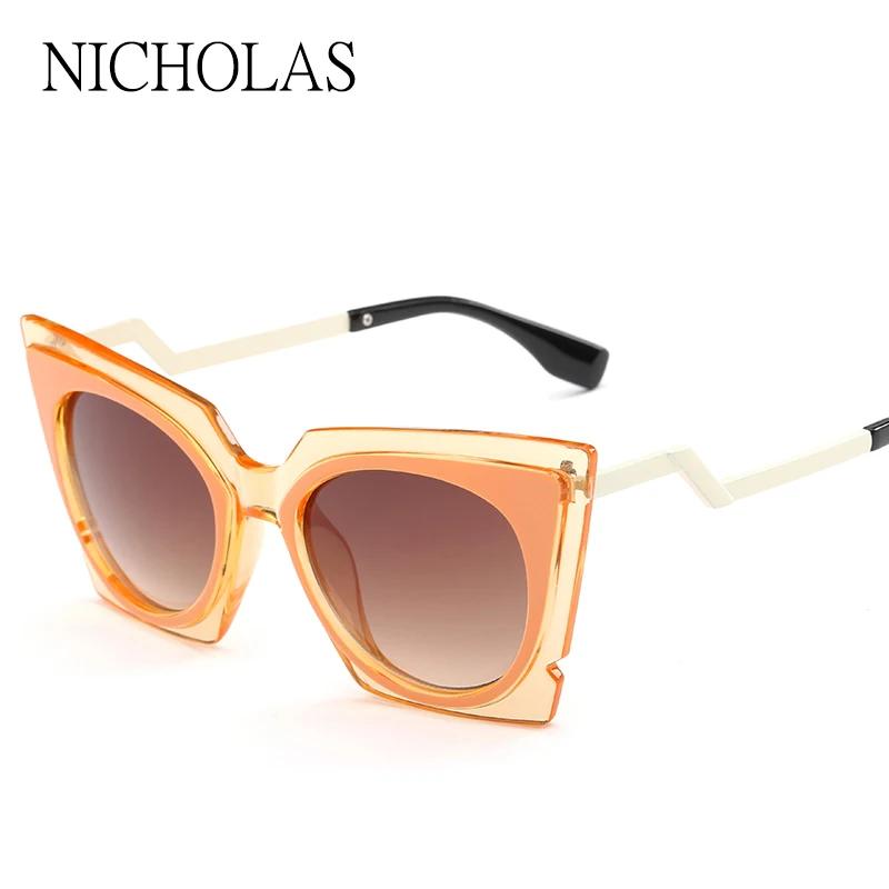 New Cat eye Sunglasses women brand designer twist curve Fashion Summer sun glasses Party shades glasses UV400 Lady 
New Cat eye Sunglasses women brand designer twist curve Fashion Summer sun glasses Party shades glasses UV400 Lady