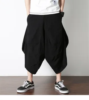 New Hip Hop Baggy Cotton Linen Harem Pants Men Plus Size Wide Leg Trousers New Boho Casual Pants Cross-pants
New Hip Hop Baggy Cotton Linen Harem Pants Men Plus Size Wide Leg Trousers New Boho Casual Pants Cross-pants