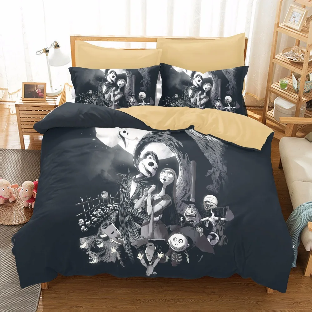 3D Black and White Bedding Set Nightmare Before Christmas Printed Bedclothes Soft 3pc Duvet Cover set with Pillow Case for Kids
3D Black and White Bedding Set Nightmare Before Christmas Printed Bedclothes Soft 3pc Duvet Cover set with Pillow Case for Kids