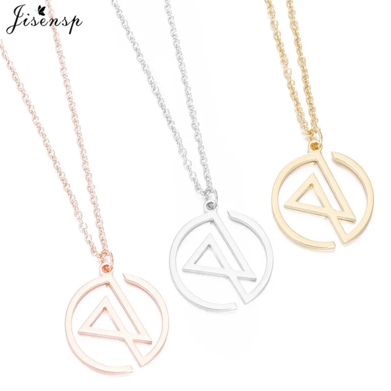 Jisensp Simple Triangle Round Charm Necklaces Everyday Jewelry Stainless Steel Linkin Park Punk Women Pendant Necklace collane
Jisensp Simple Triangle Round Charm Necklaces Everyday Jewelry Stainless Steel Linkin Park Punk Women Pendant Necklace collane