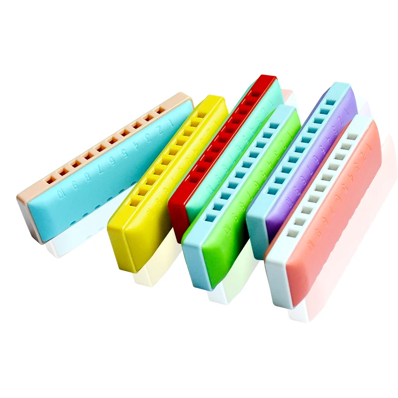 Two-color 10-hole harmonica Enlightenment Early education Musical instruments Puzzle sound toys Children's early education toys
Two-color 10-hole harmonica Enlightenment Early education Musical instruments Puzzle sound toys Children's early education toys