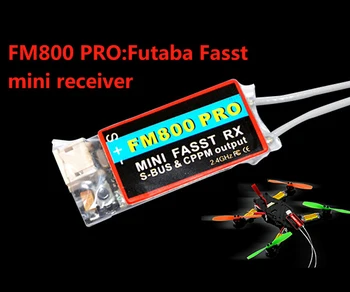 FM800 PRO FUTABA FASST 2.4G 3.6-8.4V -90dBm Receiver 8CH Mini SBUS CPPM Output 400m For FPV CC3D NAZE32 F3
FM800 PRO FUTABA FASST 2.4G 3.6-8.4V -90dBm Receiver 8CH Mini SBUS CPPM Output 400m For FPV CC3D NAZE32 F3