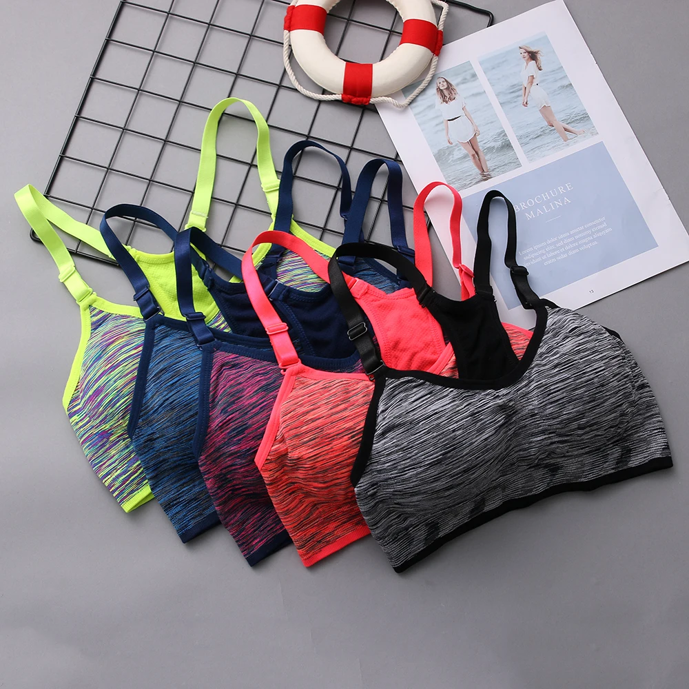 Women's Quick Dry Cycling Bra Quilted Wirefree Shakeproof Adjustable Underwear Fitness Push Up Seamless Tops
Women's Quick Dry Cycling Bra Quilted Wirefree Shakeproof Adjustable Underwear Fitness Push Up Seamless Tops