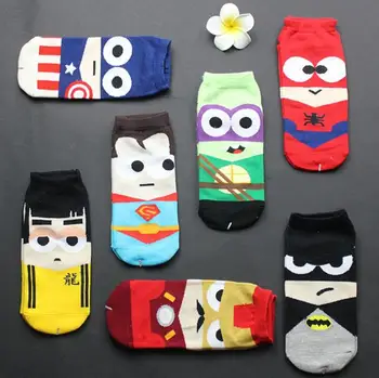 1 Pair Spring Marvel Avengers Socks Women Men Sock Cartoon Batman Captain America Iron man Spiderman Bruce Lee Marvel Socks
1 Pair Spring Marvel Avengers Socks Women Men Sock Cartoon Batman Captain America Iron man Spiderman Bruce Lee Marvel Socks