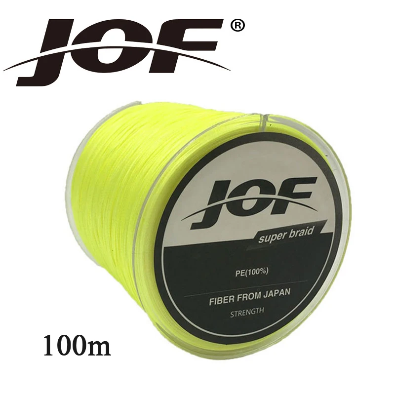 JOF Braided Fishing Line 4 Strands 100M PE Material Multifilament PE Outdoor Fishing Lines Super Strong 10/20/30/40/60/80/100LB
JOF Braided Fishing Line 4 Strands 100M PE Material Multifilament PE Outdoor Fishing Lines Super Strong 10/20/30/40/60/80/100LB