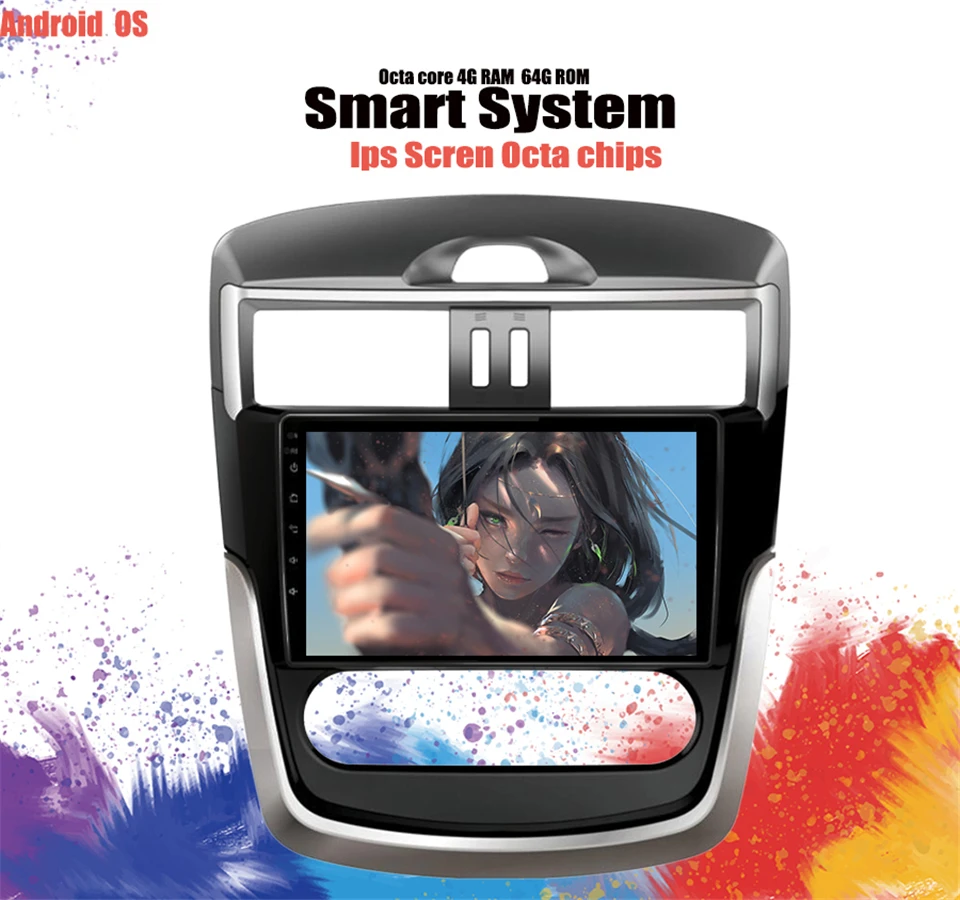 Автомагнитола мультимедийный DVD видео плеер навигация GPS Android 10 0 Sim 4G для Nissan Serena