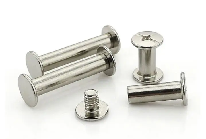 50pcs M5*6/8/10/12/15/18/20/25/30/35/40/50 Nickel Plated Chicago Screws, Snap Rivet Books Butt Screw, Photo Album Binding Screw
50pcs M5*6/8/10/12/15/18/20/25/30/35/40/50 Nickel Plated Chicago Screws, Snap Rivet Books Butt Screw, Photo Album Binding Screw