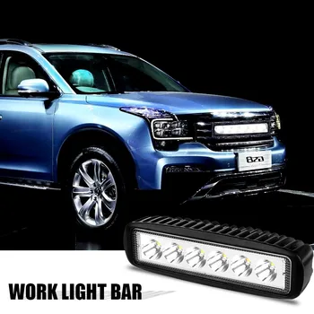 2019 New 1800LM 6000-6500K Cool White Mini 18W 6 LED Car Light Bar Off-road Car Worklight car styling
2019 New 1800LM 6000-6500K Cool White Mini 18W 6 LED Car Light Bar Off-road Car Worklight car styling
