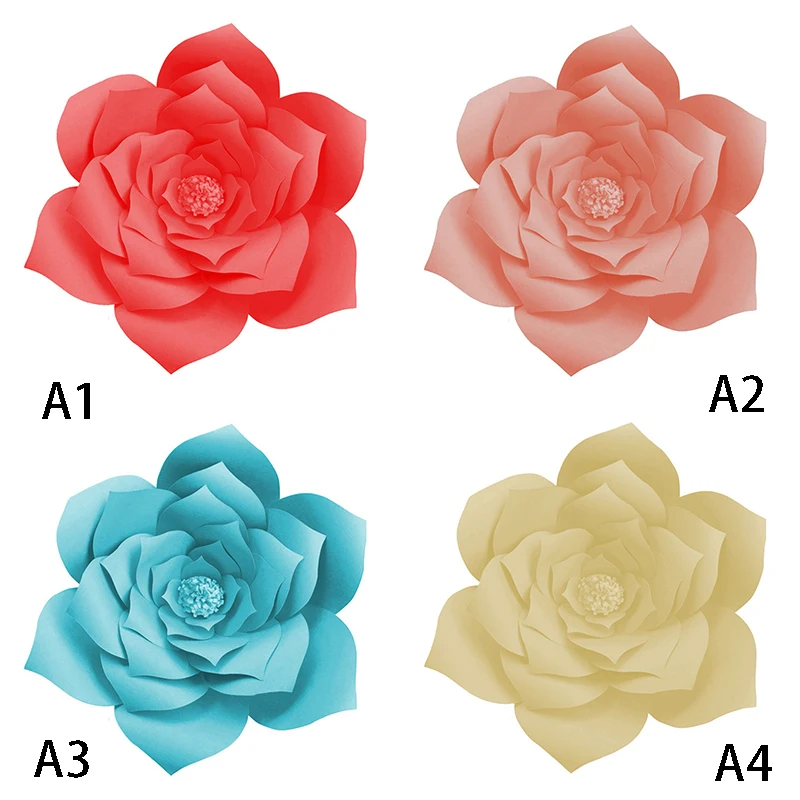 detail feedback questions about 2pcs set artificial paper flowers a4 paper flower