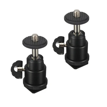 2pcs 1/4" Screw Hot Shoe Mount Adapter Swivel Mini Ball Head For DSLR Camera Tripod LED Video Light Monitor Flash Bracket 
2pcs 1/4" Screw Hot Shoe Mount Adapter Swivel Mini Ball Head For DSLR Camera Tripod LED Video Light Monitor Flash Bracket