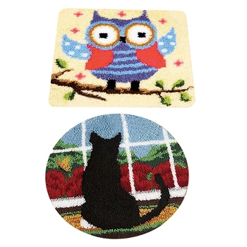 2 Sets Latch Hook Kits Rugs DIY Animals Cat Owl Craft Needle Embroidery for Kids Children Beginner
2 Sets Latch Hook Kits Rugs DIY Animals Cat Owl Craft Needle Embroidery for Kids Children Beginner
