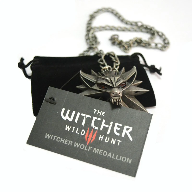 Hot 1 Bag and 1 Card The Witcher 3 Wild Hunt Medallion Pendant and Chain Necklace Fashion Metal Pendant For Children Game Gift
Hot 1 Bag and 1 Card The Witcher 3 Wild Hunt Medallion Pendant and Chain Necklace Fashion Metal Pendant For Children Game Gift