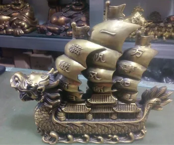 Statue of ancient Chinese feng shui home decoration Brass Dragon Boat Pavilion smooth free shipping
Statue of ancient Chinese feng shui home decoration Brass Dragon Boat Pavilion smooth free shipping
