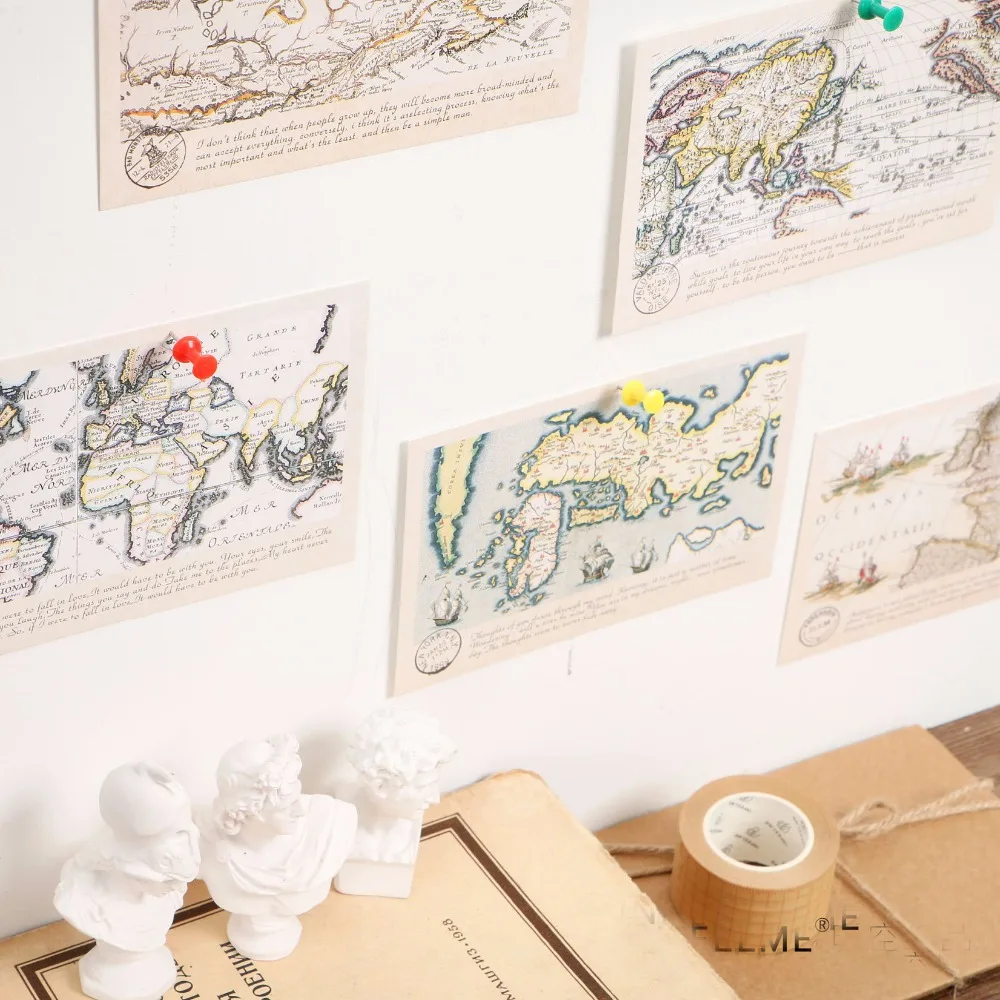 30pcs old time map style card multi-use as Scrapbooking party invitation DIY Decoration gift card message card postcard
30pcs old time map style card multi-use as Scrapbooking party invitation DIY Decoration gift card message card postcard