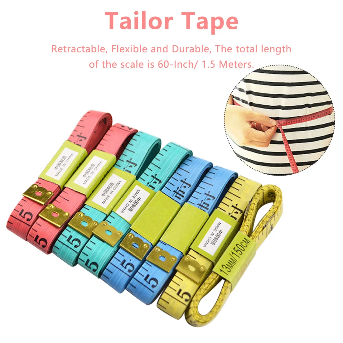 New Useful 1.5M Sewing Ruler Meter Sewing Measuring Tape Body Measuring Ruler Sewing Tailor Tape Measure Soft Random Color
New Useful 1.5M Sewing Ruler Meter Sewing Measuring Tape Body Measuring Ruler Sewing Tailor Tape Measure Soft Random Color
