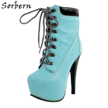 Sorbern Women Boots Fashion New Arrive 2018 Spike Heels Lace Up Zapatos Mujer Ankle Boots For Women Plus Size Botas Mujer Hot
Sorbern Women Boots Fashion New Arrive 2018 Spike Heels Lace Up Zapatos Mujer Ankle Boots For Women Plus Size Botas Mujer Hot