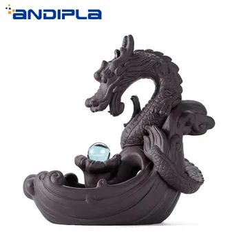 Zen Style Yixing Dragon Ball Aroma Cone Incense Holder Purple Clay Backflow Incense Burner Censer Ornament Vintage Home Decor
Zen Style Yixing Dragon Ball Aroma Cone Incense Holder Purple Clay Backflow Incense Burner Censer Ornament Vintage Home Decor