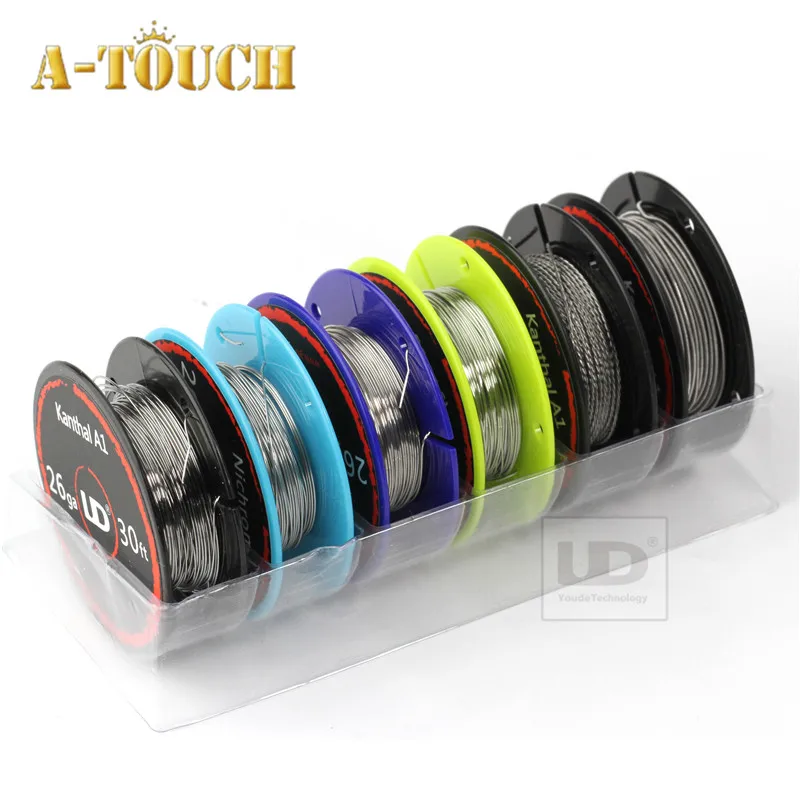 100% Genuine Youde UD Wire Box with 6 kinds of wires SS316L/Ni200/Nichrome Wires Weipa 6Rolles in one box Electronic Cigarette
100% Genuine Youde UD Wire Box with 6 kinds of wires SS316L/Ni200/Nichrome Wires Weipa 6Rolles in one box Electronic Cigarette