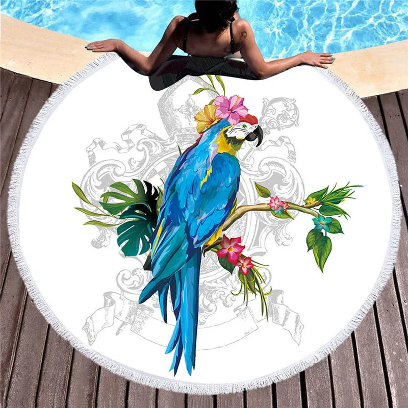 Cute Animal Beach Towel Parrot Deer Panda Leaf Cartoon Floor Mat Swimming Pool Diameter 150Cm Fiber Quick-Drying Picnic Blanket
Cute Animal Beach Towel Parrot Deer Panda Leaf Cartoon Floor Mat Swimming Pool Diameter 150Cm Fiber Quick-Drying Picnic Blanket