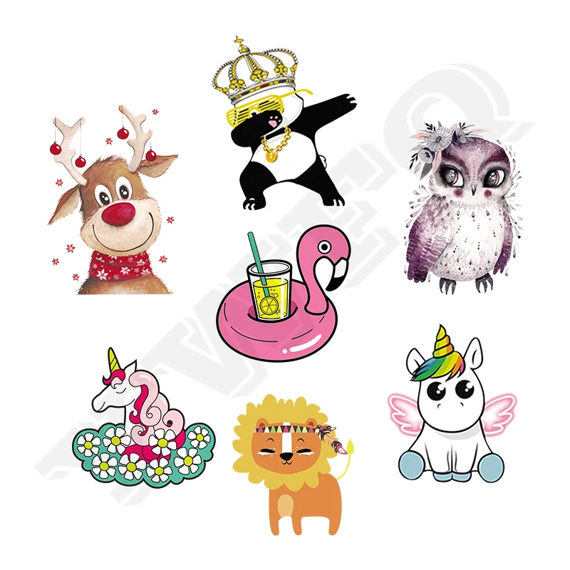 Patch Set Cute Unicorn Animal Patches For Clothing 7pcs/lot A-level Washable Iron-on Patches Children Gift T-shirt Dresses Decor
Patch Set Cute Unicorn Animal Patches For Clothing 7pcs/lot A-level Washable Iron-on Patches Children Gift T-shirt Dresses Decor