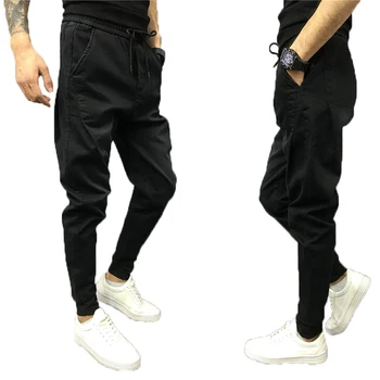 Spring Mens Slim Black Drop Crotch Sweatpants Hip Hop Punk Style Cross Trousers Men Night Club Sagging Jogger Harem pants B80801
Spring Mens Slim Black Drop Crotch Sweatpants Hip Hop Punk Style Cross Trousers Men Night Club Sagging Jogger Harem pants B80801