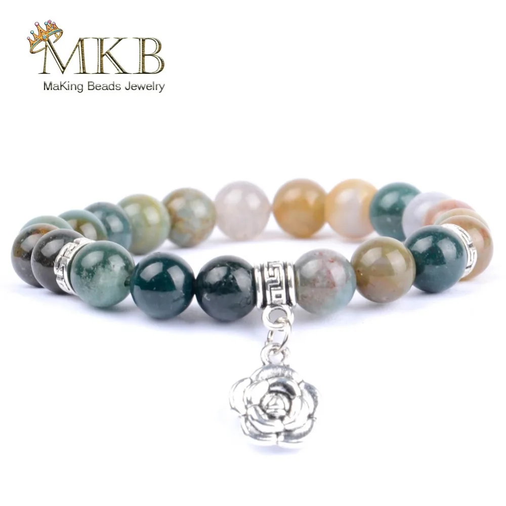 2018 Fashion Flower Charm Bracelets Natural Stone India Agates Beaded Bracelet For Women Men Handmade Jewelry Gift Wholesale
2018 Fashion Flower Charm Bracelets Natural Stone India Agates Beaded Bracelet For Women Men Handmade Jewelry Gift Wholesale