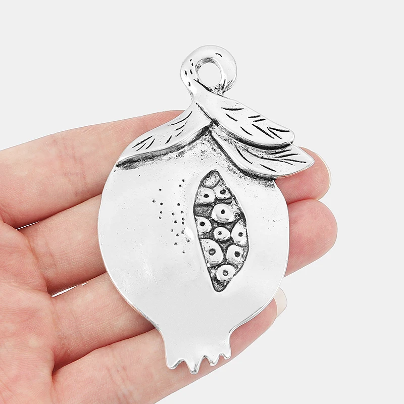 5pcs Large Antique Silver Pomegranate Pendants Beads Charms DIY Jewelry Making Findings 84*52mm
5pcs Large Antique Silver Pomegranate Pendants Beads Charms DIY Jewelry Making Findings 84*52mm