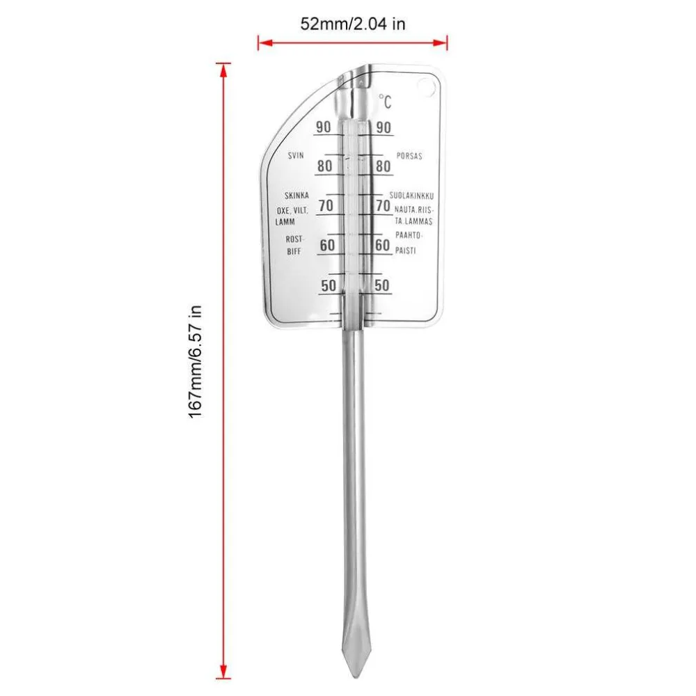 1PC Portable Stainless Steel Kitchen Thermometer Oven Cooking Milk 1PC Portable Stainless Steel Kitchen Thermometer Oven Cooking Milk