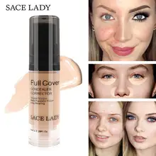SACE LADY Full Cover 8 kolorów płynny korektor makijaż 6ml oko ciemne koła krem korektor twarzy wodoodporna baza do makijażu kosmetyki(China)