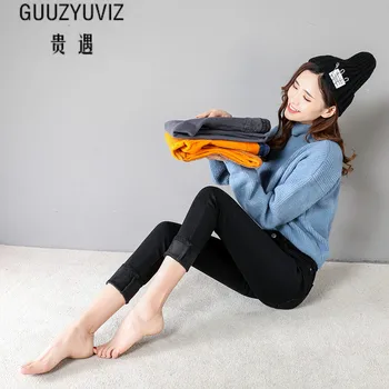 GUUZYUVIZ Woman Jeans Casual Thicken Velvet Skinny Pencil Pants Plus Size High Waist Denim Jeans Ladies Trouses 2018 Winter
GUUZYUVIZ Woman Jeans Casual Thicken Velvet Skinny Pencil Pants Plus Size High Waist Denim Jeans Ladies Trouses 2018 Winter